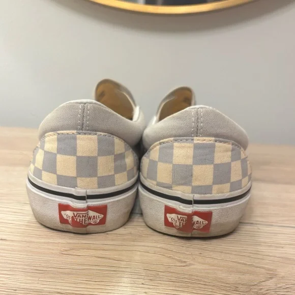 Gray Checkered Vans - Picture 3 of 6